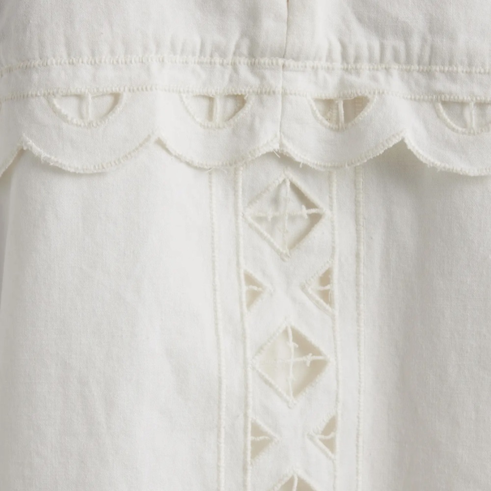 NWT Praline Eyelet Embroidered Long Sleeve Cotton Dress - Picture 13 of 13